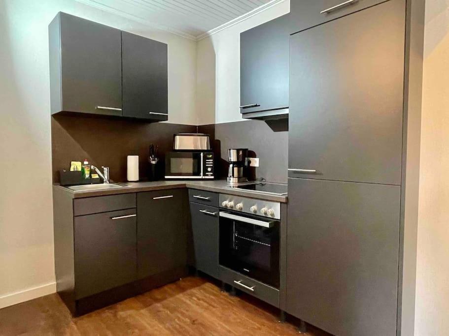 Studioappartement Mit Privatgarten In Ruhiger Wohnsiedlung Neumünster Exteriér fotografie